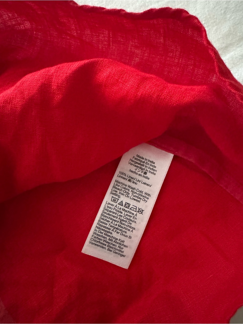 J.Crew Red Linen Top - Picture 5 of 5